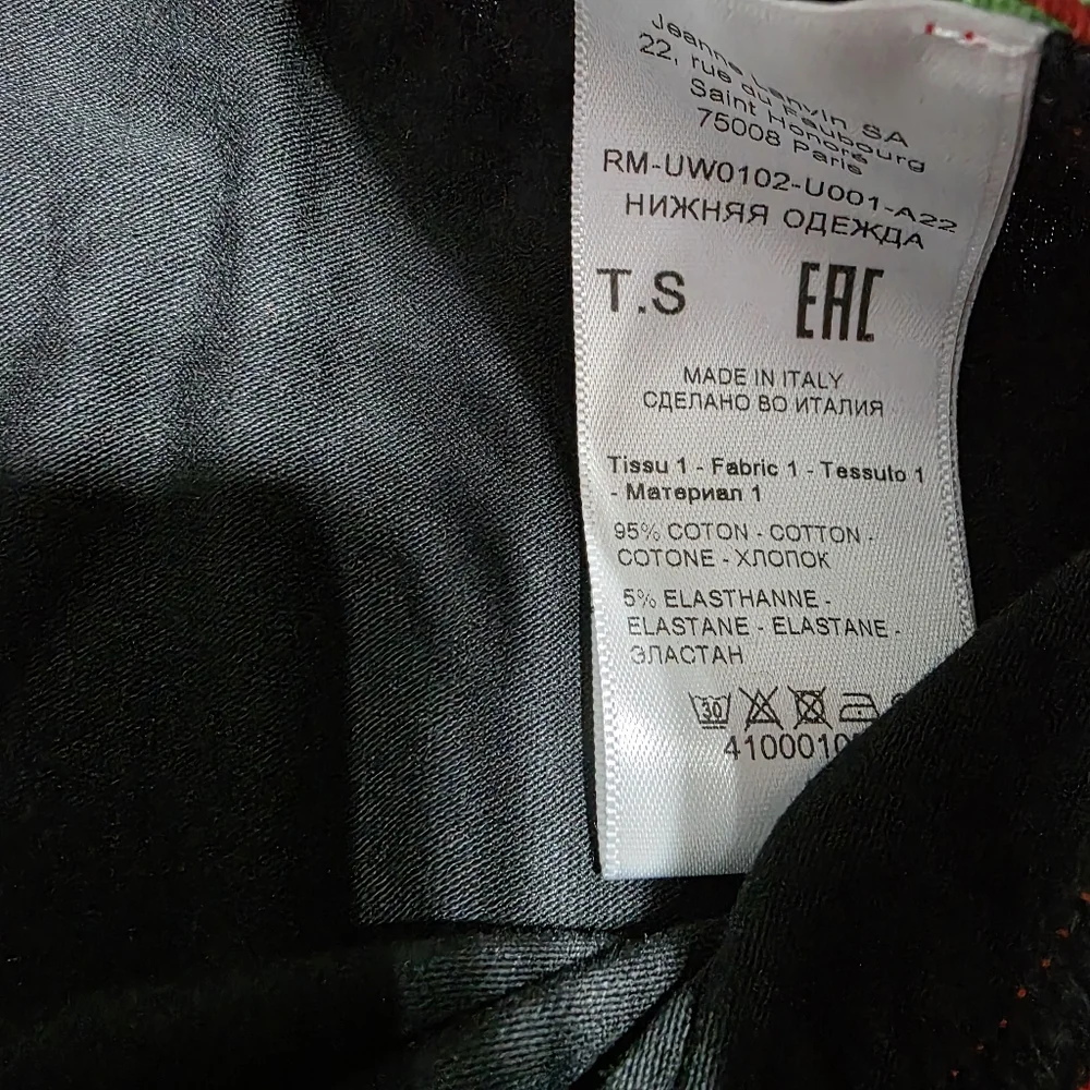 NWT Lanvin Curb Stretch Cotton Boxer Briefs In Black Sz S